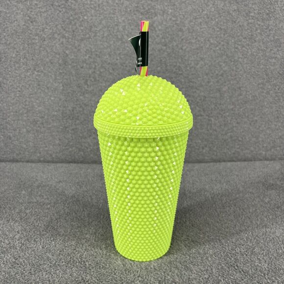 Starbucks Frappuccino Studded Dome Tumbler 16 oz Cup Summer 2025 Neon Lime - Picture 6 of 9